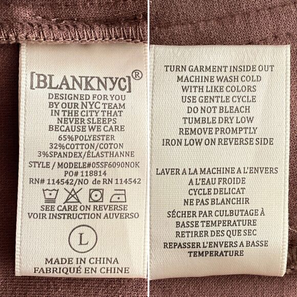 Blank NYC Shacket Brown Fleece Button Front Cozy Soft Boho L - Picture 9 of 12